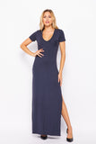 T-Shirt Maxi Side Slit Dress