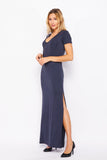 T-Shirt Maxi Side Slit Dress