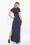 T-Shirt Maxi Side Slit Dress