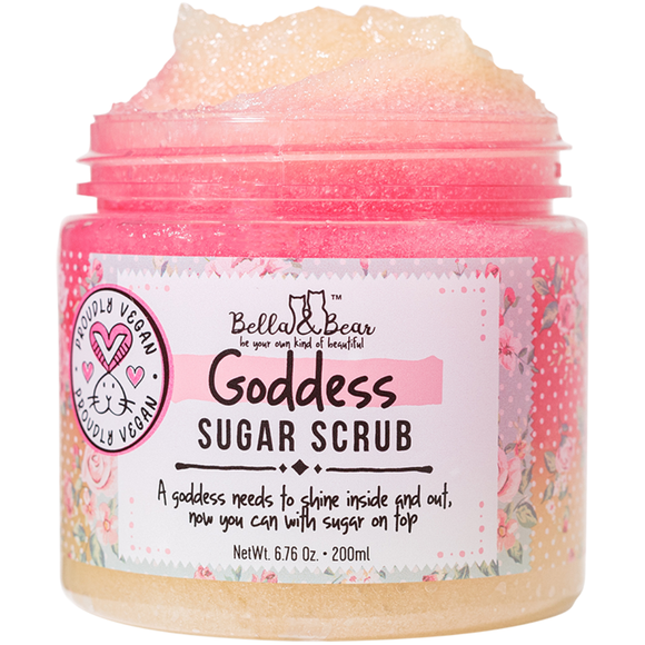 Goddess Sugar Scrub Body Exfoliator, with Shower Gel 6.7oz