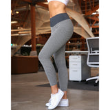 Lucia High Waisted Workout Leggings - Light Grey