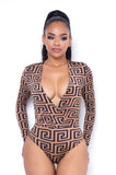 Parallel Bodysuit - Brown