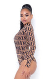 Parallel Bodysuit - Brown