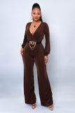 Lost In Your Light Jumpsuit - Brown