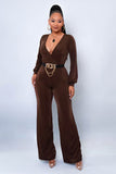 Lost In Your Light Jumpsuit - Brown