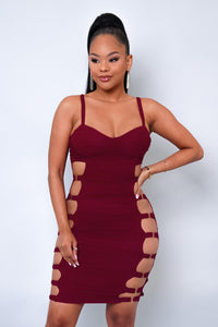 Looku Looku Mini Dress - Wine