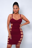 Looku Looku Mini Dress - Wine