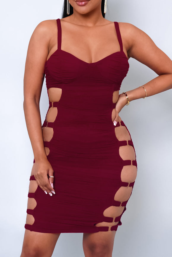 Looku Looku Mini Dress - Wine