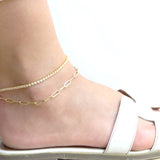 Paper Clip Chain Link Anklet