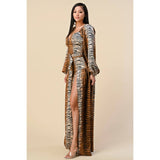 Animal Print Maxi Dress