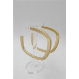 Overall Luxe Square Hoop Earrings